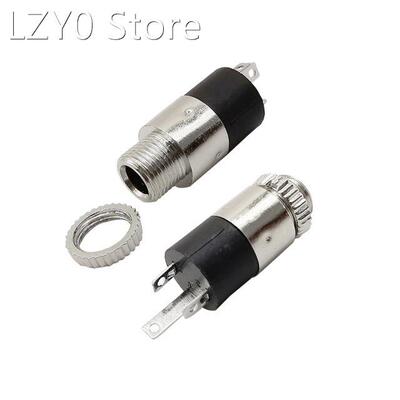 5Pcs Silver 3.5MM Stereo Female Sockect Jack with Screw 3.5