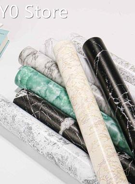 45cmx10m Wallpapers Marble Texture Self Adhesive PVC Waterpr