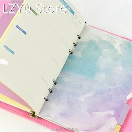 1Set Cherry Blossoms Style A5 A6 Loose Leaf Notebook Divider