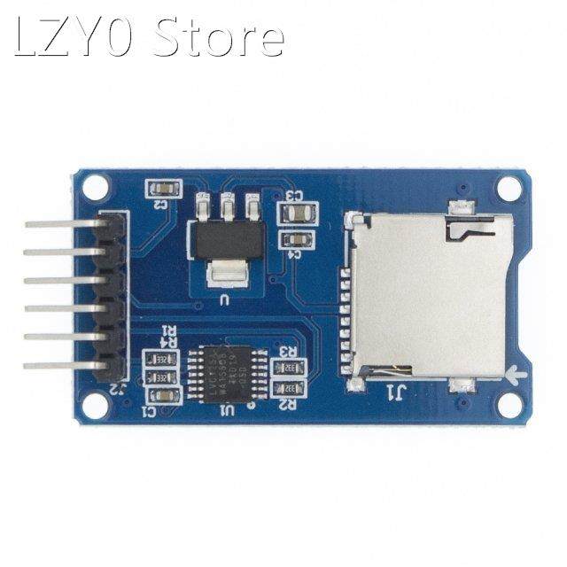 50pcs/lot Micro SD card TF card reader module SPI inter