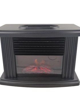 Mini Electric Fireplace Stove Heater Portable Tabletop Indoo
