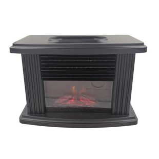 Mini Electric Fireplace Stove Heater Portable Tabletop Indoo