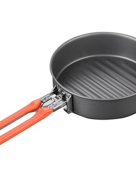 Non-stick Frying Pan Gold Line Teflon Coating Portable Hard