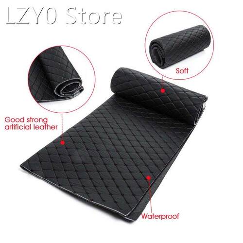 Fiber Leather Car Floor Mats DIY Floor Carpet Pad Waterproof