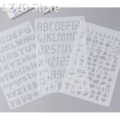 20pcs/set Letter Alphabet Number Stencil DIY Drawing Templat