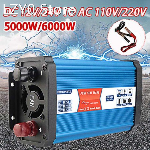 5000W/6000W Peak Car Inverters Pure Sine Wave Solar Power DC
