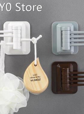 Home Creative Wall Pothook Rotary 4-Hook kitchen bathroom wa