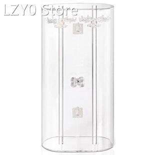 Acrylic Necklace Stand, Dustproof Rotatable Hook Necklace St