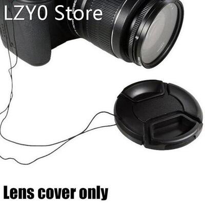 55mm Wordless Lens Cap Center Pinch Snap-on Cap Cover Len Ca