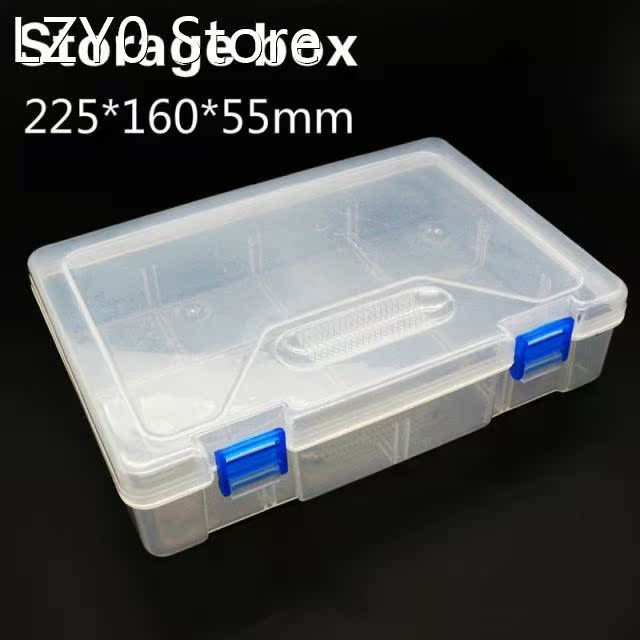 Large Capacity Transparent Plastic Cosmetics Storage Box Jew
