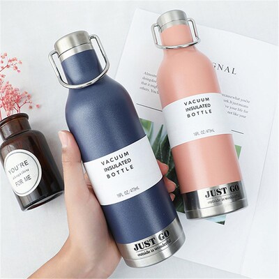 470ML Stainless Steel Thermal Water Bottle Vacuum Flasks for