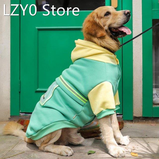 Thick Hoodie Jacket For Medium Large Dogs Labrador Autumn Wi