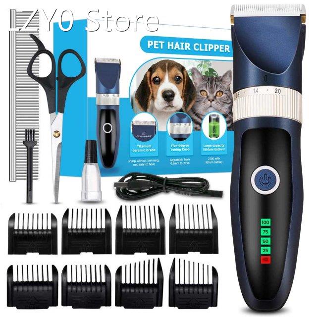 Professional Dog Shaver Scissors Cordless Electric Pet Hair