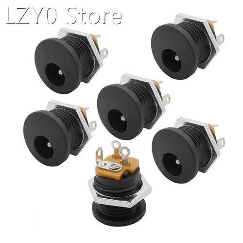 100Pcs DC-022 5.5x2.1 mm 3 Pin DC Power Socket Jack Connecto