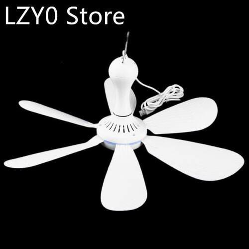 6 Leaves 5V USB Ceiling Fan Air Cooler Hanging USB Powered 1