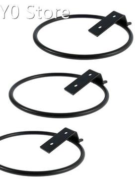 3 Pcs Plant Holder Ring Flower Pot Holder Wall Mounted Metal