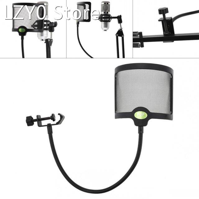 Microphone Pop Filter Flexible Wind Screen Blowout Preventio
