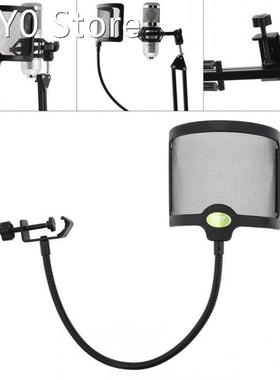Microphone Pop Filter Flexible Wind Screen Blowout Preventio