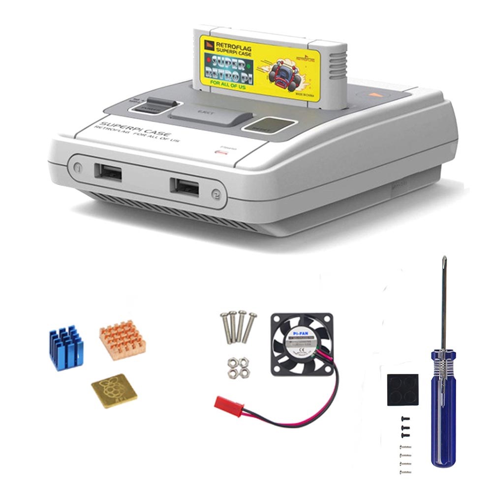 Retroflag SUPERPi CASE-J NESPi Case with coolling fan+heatsi