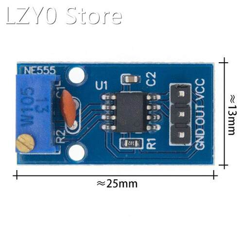 100pcs NE555 frequency adjustable pulse generator module