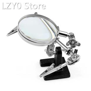 Helping Third Hand Tool Soldering Stand 5X Welding Magnifyin