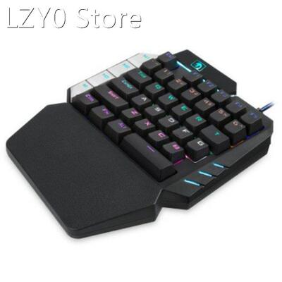 One-Handed Mechanical Gaming Keyboard RGB Backlit Portable M