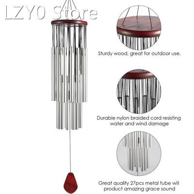 Bell Wind Chimes 27 tubes Door Bell Decorative Windchime Out