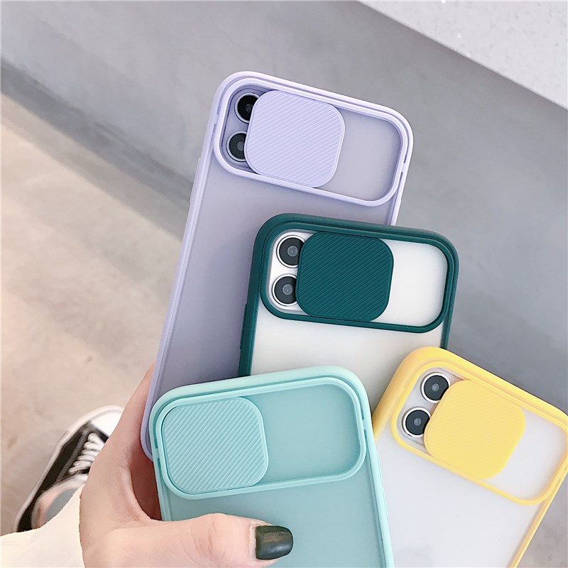 M3C Slide Lens Window Case For iphone 11 12 Pro Max mini So