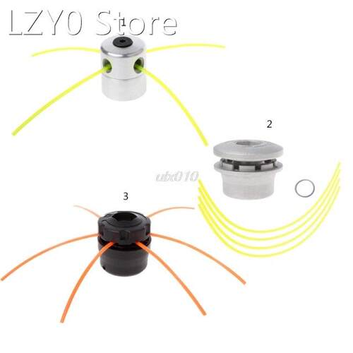 Aluminum Grass Trimmer Head w/ 4 Lines Brush Cutter Head Law