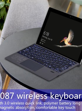 Ultra thin Trackpad Wireless Bluetooth Keyboard Built in tw