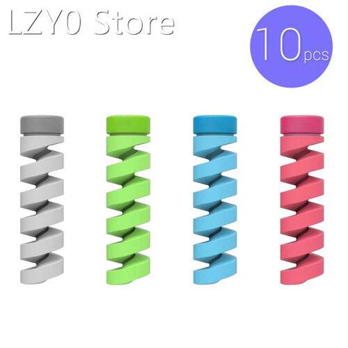 10/6/1pcs Cable Protector Bobbin Winder Data Line Case Rope