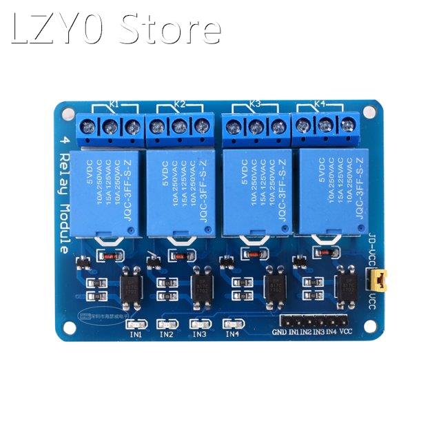 5V/12V/24V 4-Channel Relay Module Shield ARM PIC AVR DSP Ele