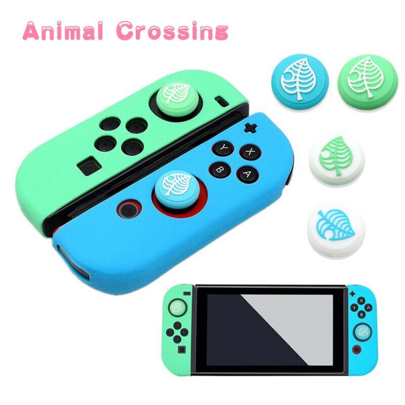 1Set For Animal Crossing Silicone Case For JoyCon Analog Th