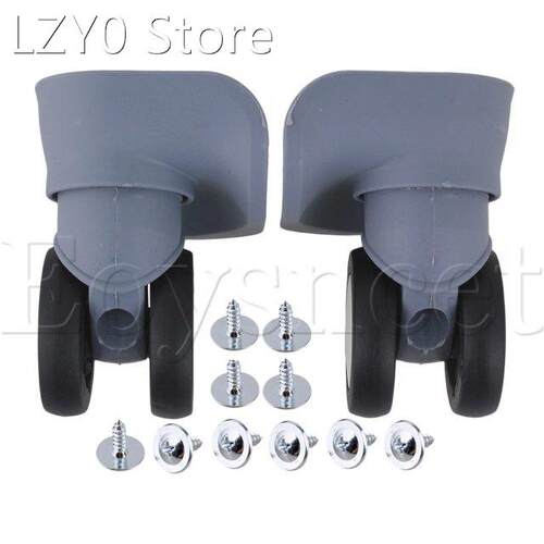 2xGrey 3.98x3.78x2.13 DIY Left&Right Luggage Wheels Acce