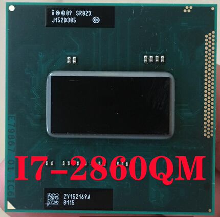 Core i7-2860QM SR02X Laptop processor Socket G2 rPGA988B not