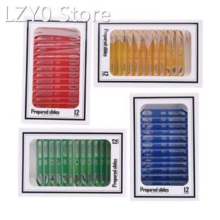 48pcs/set Kids Plastic Prepared Microscope Slides Biological
