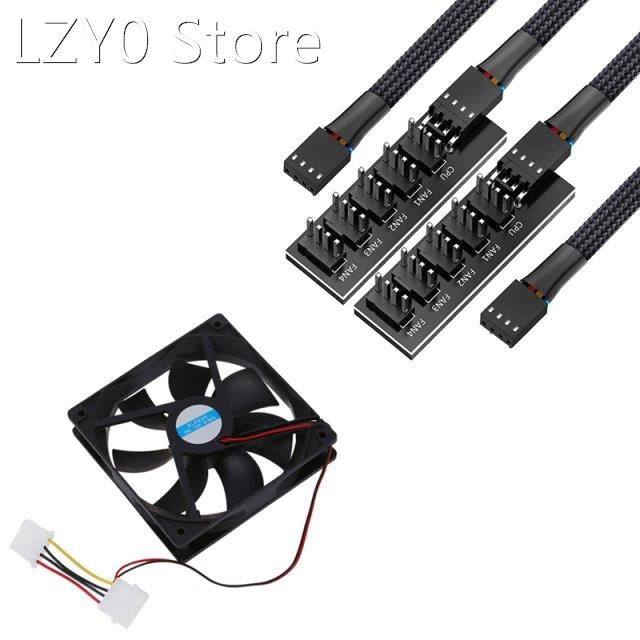 Computer PC Case 4 Pin Cool Cooling Fan 120Mm With 4 Pin Sle