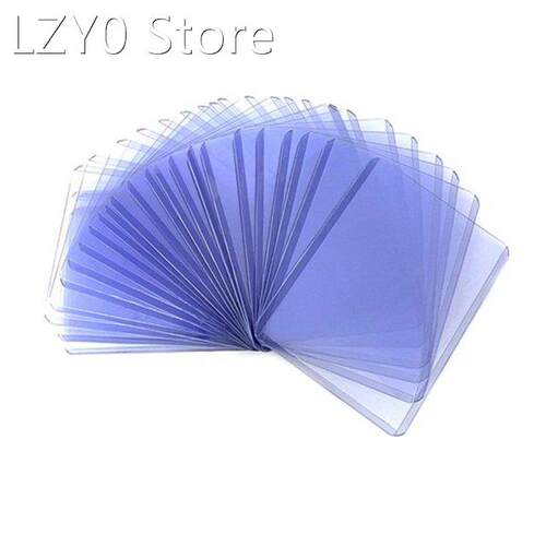50Pcs Holder Toploaders and Clear Sleeves for Collectible Tr