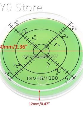Large Spirit Bubble Level Degree Mark Surface Circular Measu