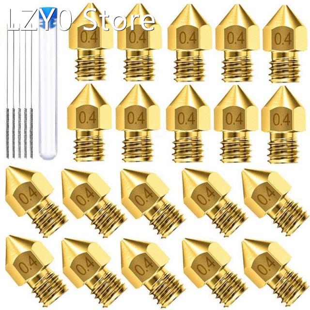3D Printer Nozzle MK8 0.4mm Brass Nozzles with Cleaning Need