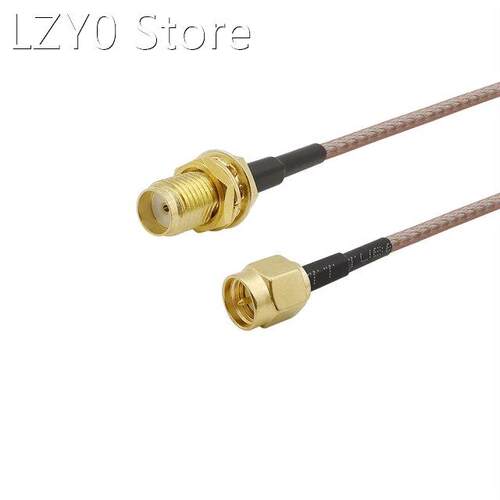 1Pcs RG316 Cable SMA Male Plug to SMA Female Nut Bulkhead Co