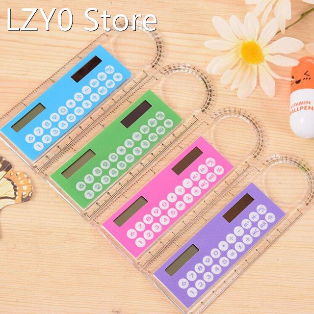 2 in 1 Ruler Digital Calculator Kids Stationery School