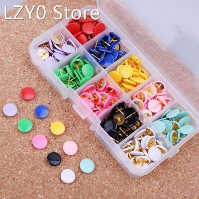 300pcs Home Office Colorful Drawing Pins Pushpin Thumbtack C