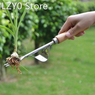 New Manual Weeder Fork Stainless Steel Garden Manual Wood Ha