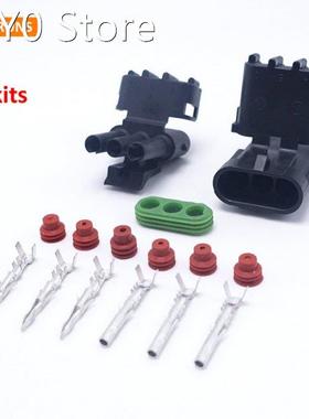 New Brand 5Sets Kits 3 Pin/Way Delphi Waterproof Seal Electr