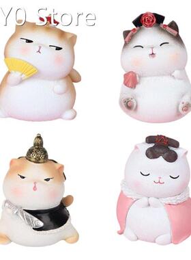 Court Costume Cat Desktop Ornaments Home Interior Decor Cute