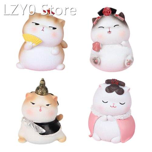 Court Costume Cat Desktop Ornaments Home Interior Decor Cute