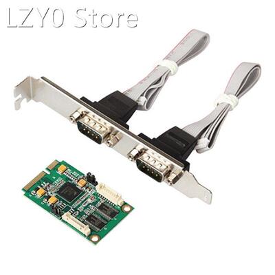 PCI Express 2 Ports Serial RS232 COM DB9 Multi Serial Port P