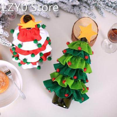 Christmas decorations Christmas Tree Fve-star Red Wine Bottl