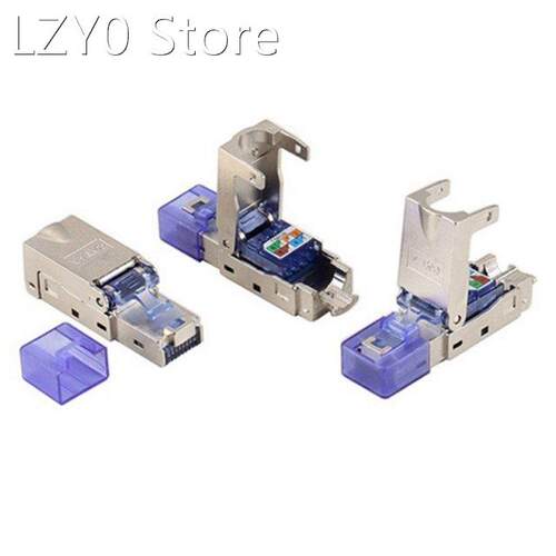 20Pcs Cat7 Rj45 Connector Ethernet Plug Adapter Tool-Free Cr